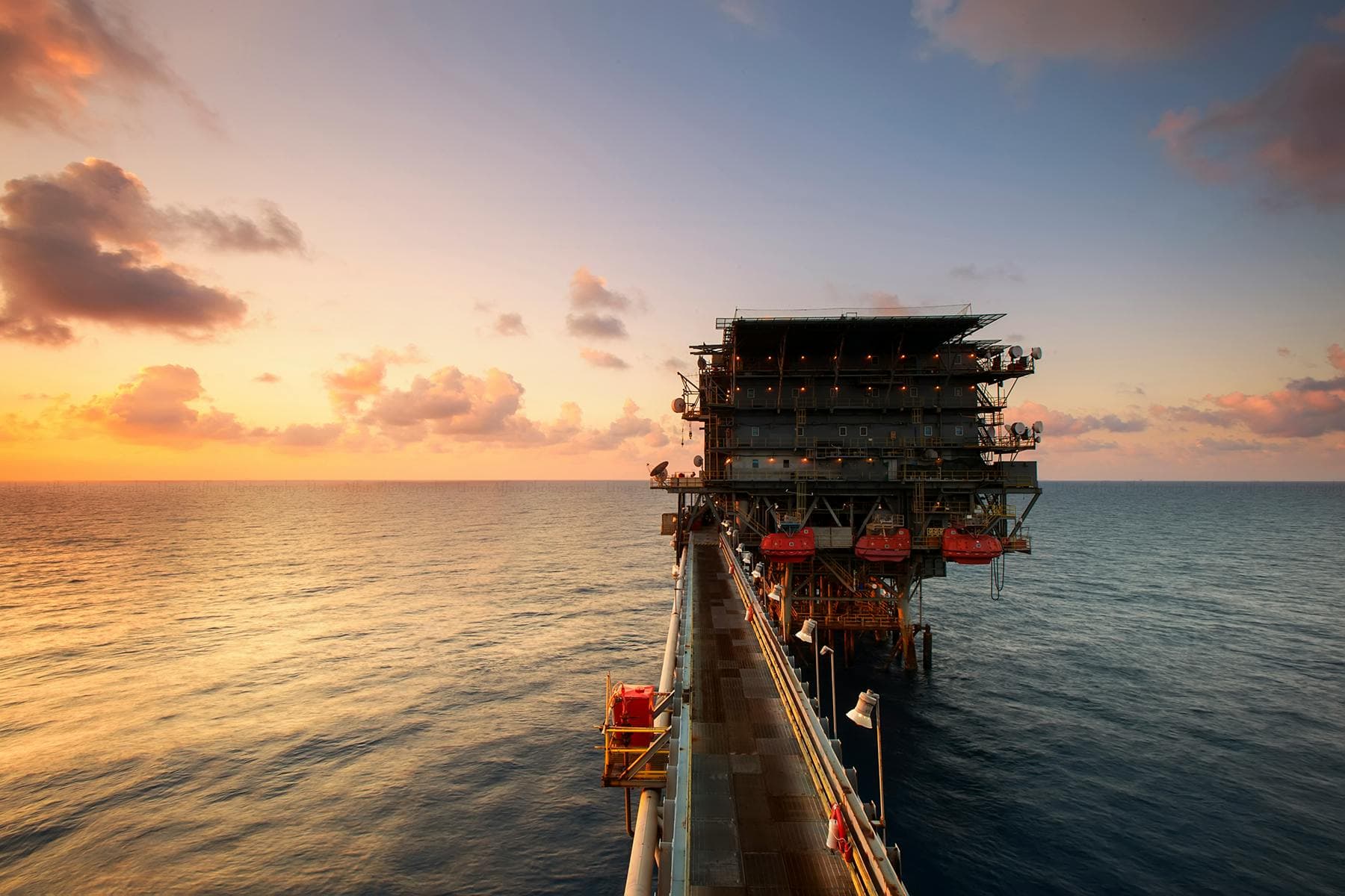 Oil rig platform